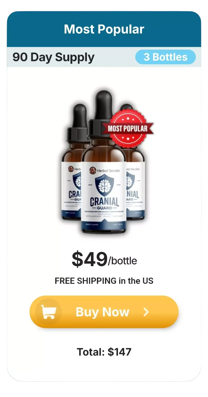 Cranial Guard™ 3 bottles pricing